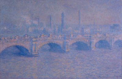 ウォータールー橋、太陽効果 作： Claude Monet